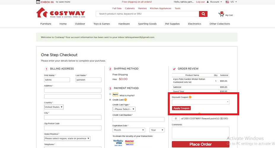 Costway Coupons