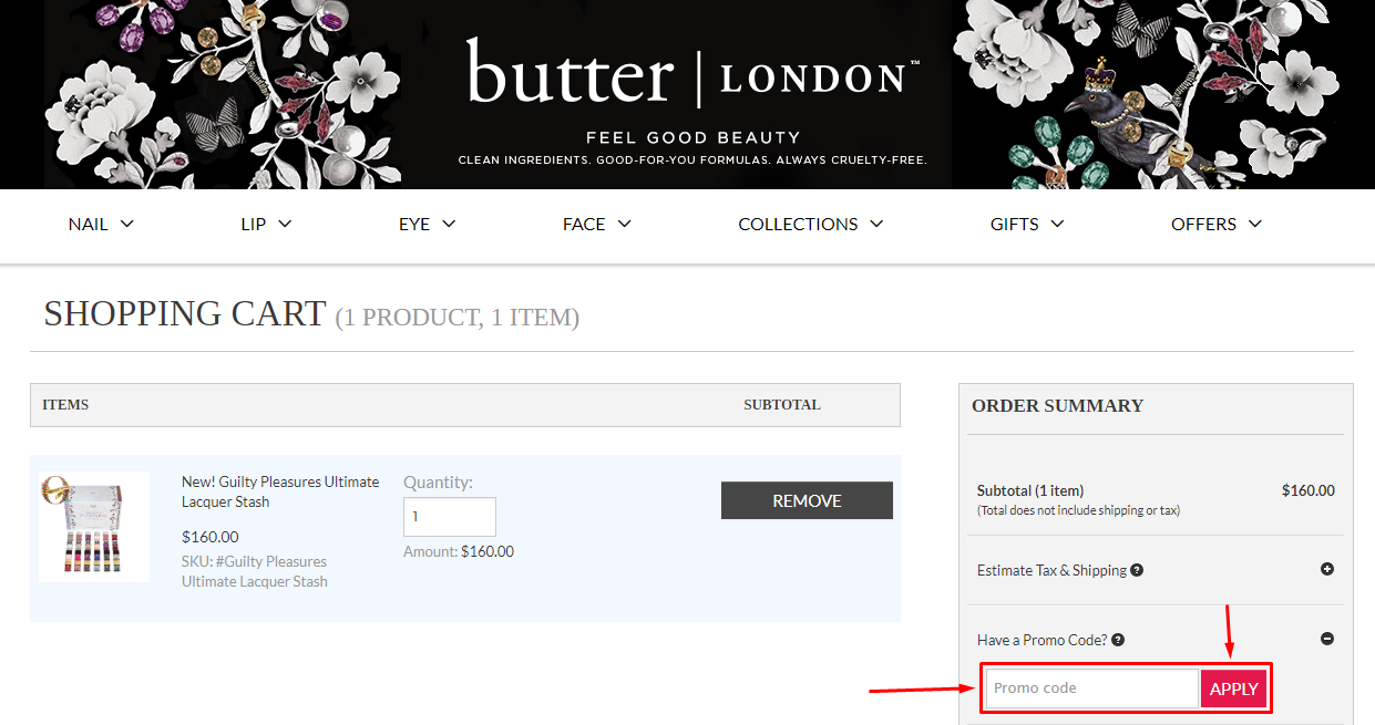 butter LONDON Coupons